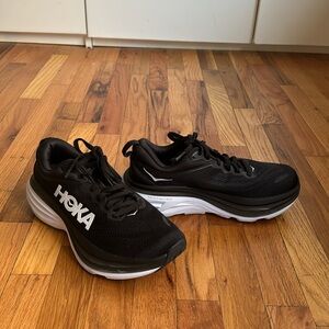 Hoka Black Bondi 8 Running Shoes